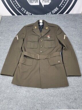 Flying Cross Army AGSU Service Coat 40R-A Army Dress Coat With Patches & Pins